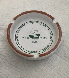 VILA GALE PORTUGAL HOTEL ASCHENBECHER SCHALE GRÜN WEISS ORANGE ZIGARETTE VINTAGE - Bild 1 von 5