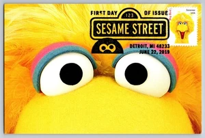 #5394a Sesame Street Big Bird FDC Maxi Card w/Pictorial Cancel - Picture 1 of 2