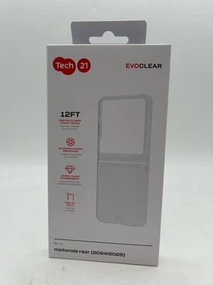 Tech21 EvoClear Series Case for Motorola Razr (2024/2025) - Clear - Image 1 of 2