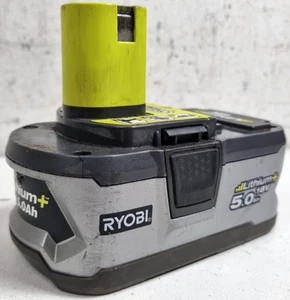 Ryobi 18V RB18L50 One+ 5.0Ah 90Wh Li-Ion Cordless Battery -From $1 - Picture 1 of 3