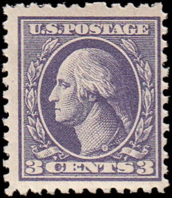 US Stamp #530 - 1918 3¢ George Washington, Type IV, Perf 11, G/VG, MNH, OG - Image 1 of 3