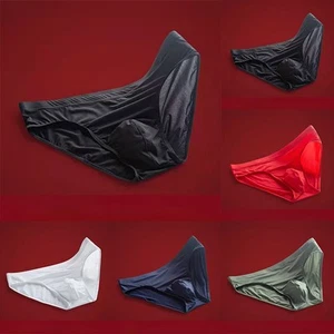 Comfy Fashion Mens Brief Underwear Plus Size Pouch Sexy Soft Solid Color - Picture 1 of 18