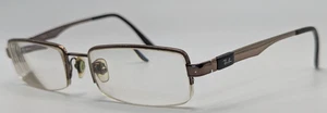 Ray-Ban RB6156 2511 Brille Rechteckig Braun Metallgestell Nur 52-17-140 - Bild 1 von 9