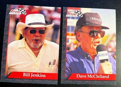 2 1993 NHRA Drag Racing Cards, Dave McClelland Announcer, Bil " Grumpy " Jenkins - Image 1 of 2