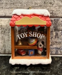 Tienda de juguetes de adornos vintage Enesco 1983 Tesoro de Navidad - Imagen 1 de 4