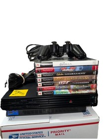 Sony Playstation 2 PS2 Fat Console Bundle SCPH-30001 Tested & Working With Games