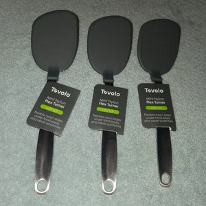 TOVOLO Mini Flex Turner Spatole Easy Flip. Resistente al calore senza BPA 3pz. Nuovo - Foto 1 di 6