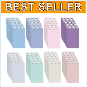 Mini 3x5 Spiral Notebooks with Ruled Pages - 8 Delight Colors for Organization - Picture 1 of 8