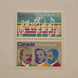 Canada Ghost Tag Bar Dot On Moustache Scott 858ai O'Canada Centenary 1980 VF MH - Picture 1 of 2