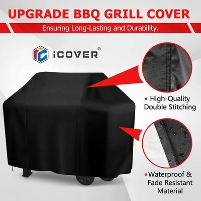 BBQ Gas Grill Cover Barbecue Waterproof Outdoor Heavy Duty UV Protection 57 Inch - Image 1 of 4