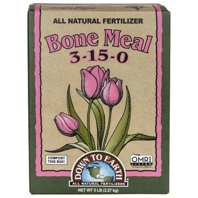 Fertilizante natural Down To Earth Organic Bone Meal 3-15-0, 5 libras Foto 1 de 4