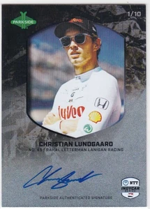 2025 Parkside Indycar SSP BLACK Foil AUTOGRAPH CHRISTIAN LUNDGAARD #1/10 MADE - Bild 1 von 2