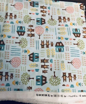 HOME SWEET HOME Stacy lest Hsu Moda 20572 15 QUILT FABRIC Goldilocks 3 Bear BTY - Image 1 of 4