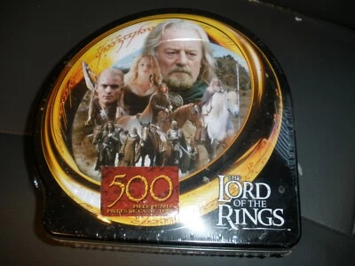 NEW The Lord of the Rings Flight of Plainsmen 500 Puzzle Collectors Tin Sealed - Image 1 of 2