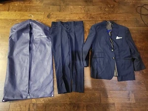 Angelo Galasso Uomo Abito 2 Pezzi 54/50 Blazer Giacca Formale Cotone Pantaloni - Foto 1 di 21