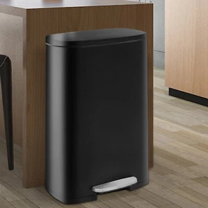 Kitchen Trash Can 13 Gallon w/Removable Inner Bucket Stainless Steel Garbage Can - Picture 1 of 7