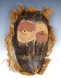 ÄLTERE LEGA BWAMI KULTMASKE - Kongo - DRK - ZAIRE - AFRIKANISCHE STAMMESKUNST - Bild 1 von 9