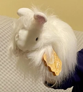 Folkmanis ANGORA RABBIT Puppet + Tags! - Long-Haired White Fur - Bild 1 von 4