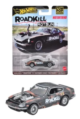 New Hot Wheels Premium Real Riders Roadkill Rotsun 71 Datsun 240z Motortrend - Image 1 of 4