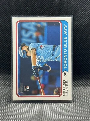 2023 Topps heritage High Number 667 Nathan Lukes Blue Jays Rookie Card RC - Image 1 of 2