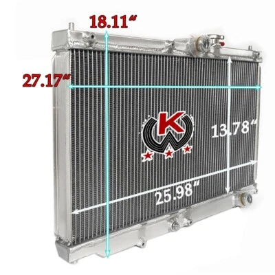 2Rows Cooling Radiator For 1990-1993 Honda Accord CB/92-96 Prelude BB F22 H22 AT — 第 1/4 张图片