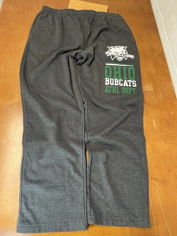 Ohio Bobcats Sweatpants Mens 2XL Gray Fleece Cover