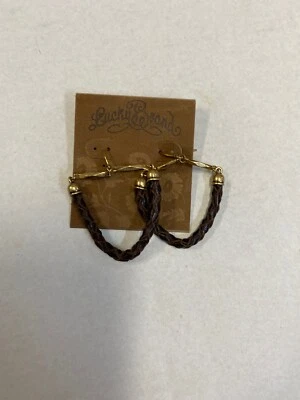 Lucky Brand Leather Hoop Earring - Image 1 of 4