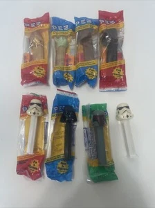 Vintage and Modern Star Wars Pez Dispensers - Lot of 8 Vader Boba Fett Yoda - Picture 1 of 9