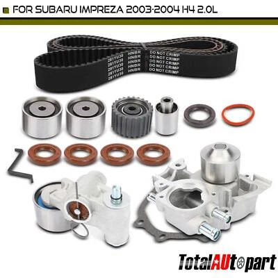 12Pc Timing Belt Kit for Subaru Impreza 2003 2004 H4 2.0L GAS with Water Pump Foto 1 de 4