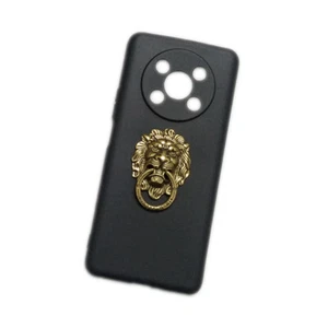 3D Lion Head Finger Ring Stand Holder Soft TPU Cover For Huawei Honor X9 5G 4G - Picture 1 of 4