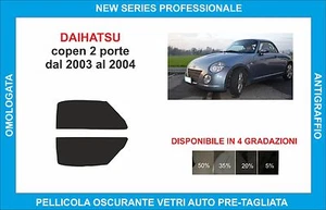 pellicole oscuranti vetri daihatsu copen 2p dal 2003-2004 kit anteriore - Imagen 1 de 1