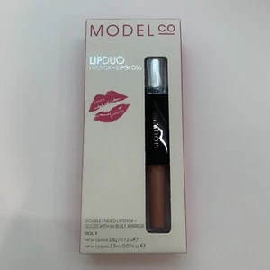 ModelCo Lip Duo Double Ended Lipstick & Lip Gloss With In-Built Mirror - Molly - Picture 1 of 1
