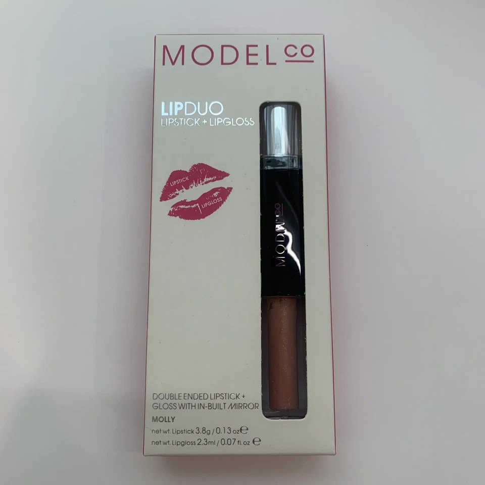 ModelCo Lip Duo Double Ended Lipstick & Lip Gloss With In-Built Mirror - Molly - Image 1 of 1