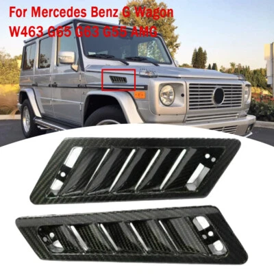 Guardabarros de ventilación lateral de fibra de carbono para Mercedes Benz G Wagon W463 G65 G63 G55 AMG Foto 1 de 4