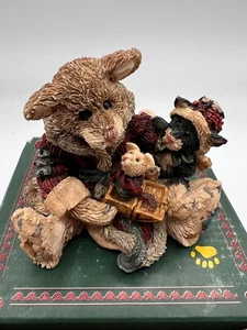 Boyds Bears & Friends Collezione Resina Biscotto Il Gatto di Babbo Natale # 2237 Ritirato 1995 - Foto 1 di 8