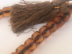 Cuentas de oración catalina baquelita ámbar (33 cuentas), Mala. - Imagen 1 de 12