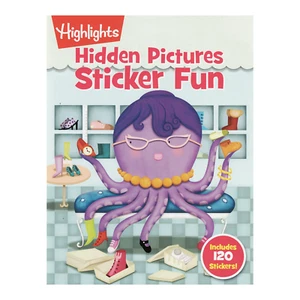 Highlights Hidden Picture Sticker Fun" - 16 pages + 120 stickers - Picture 1 of 9