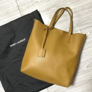 Saint Laurent Paris Leather Toy Shopping Tote Bag Used Ex+ Authentic JAPAN - Picture 1 of 24