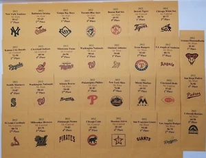 2012 Strat-O-Matic Baseball Printed Storage Envelopes with Stats and Team Logo - Picture 1 of 6