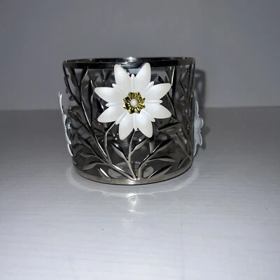 Bath & Body Works White Wild Flowers Candle Holder Sleeve 14.5 Oz - Image 1 of 4