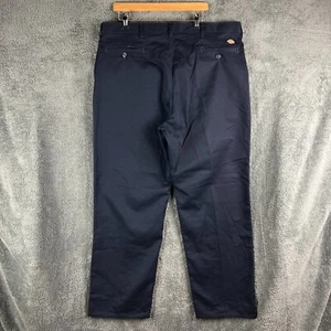 Pantalones Dickies Para Hombre 40x32 Azul Marino Sarga Lona Pantalón Ropa de Trabajo - Imagen 1 de 12