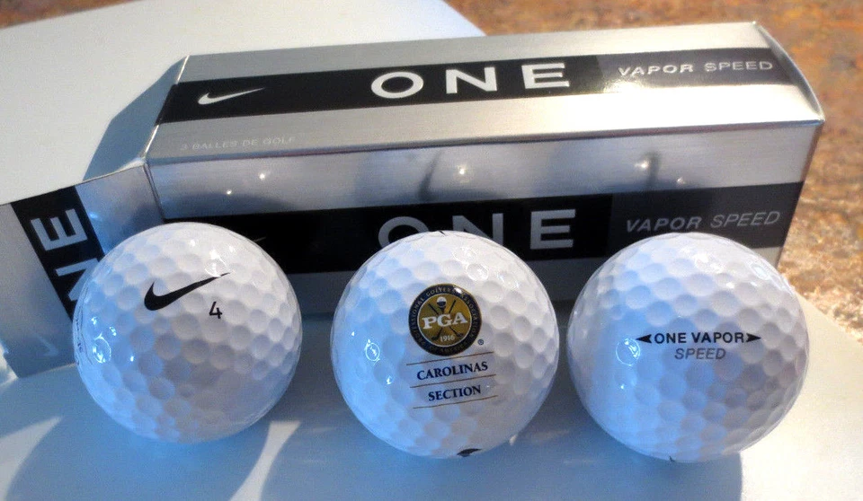 New Box of 3 Nike One Vapor speed with rare PGA Logo  !!!!!! - Image 1 of 1