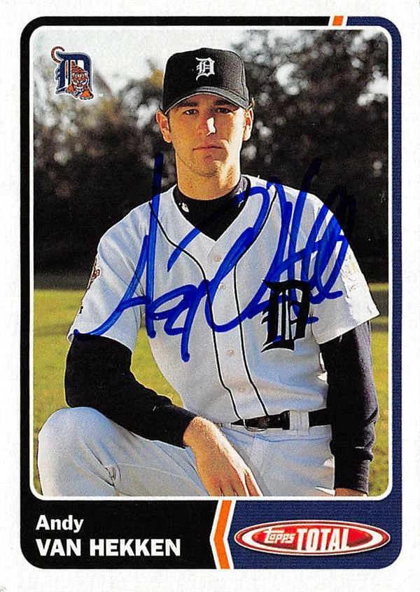 Andy Van Hekken autographed baseball card (Detroit Tigers) 2003 Topps Total #747 - Image 1 of 1