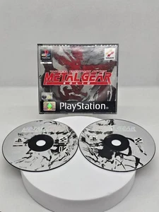 Metal Gear Solid, PlayStation 1, Konami 1998, Édition PAL, 2 Discs, Sans notice - Foto 1 di 14