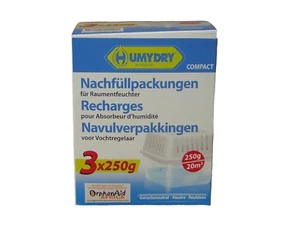 HUMYDRY Raumentfeuchter Nachfüllpackung 3 x 250 g geruchsneutral - Bild 1 von 1