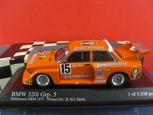 Minichamps 400772315 BMW 320i GR.5 Jägermeister 1977 H.-J. Stuck Neu & OVP - Bild 1 von 3