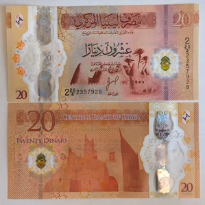 Libia 20 dinares 2025 polímero P87 serie 2 20/2 repuesto UNC - Imagen 1 de 1