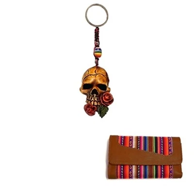 Cartera/Cartera/Llavero/Juego/Kit/Regalo/Monedero Tribal Cuero Triple Foto 1 de 4