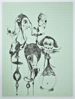 Gert Uwe Tobias Abstrakt Griffelkunst signiert 6 Blätter Farblithographie 2009 - Bild 1 von 4