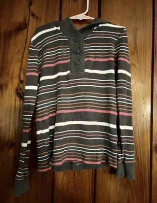 Camisa con Capucha ANTIGUA AZUL MARINO NIÑAS TALLA L(8) MULTICOLOR RAYAS Foto 1 de 3